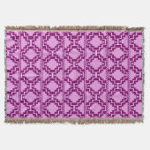 Ikat Aztec Tribal - Amethyst Paars en Violet Deken (Voorkant)