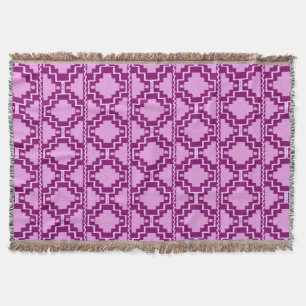 Ikat Aztec Tribal - Amethyst Paars en Violet Deken