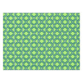 Ikat Aztec Tribal - Forest and Lime Green Tafelkleed (Voorkant (Horizontaal))