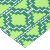 Ikat Aztec Tribal - Forest and Lime Green Tafelkleed (Gekanteld)