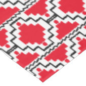 Ikat Aztec Tribal - Rood, zwart en wit Tafelkleed (Gekanteld)