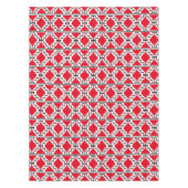 Ikat Aztec Tribal - Rood, zwart en wit Tafelkleed (Voorkant)