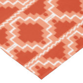Ikat Aztec Tribal - Rust, Oranje en wit Tafelkleed (Gekanteld)