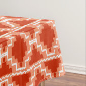 Ikat Aztec Tribal - Rust, Oranje en wit Tafelkleed (Voorbeeld)