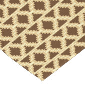 Ikat Aztec Tribal Tan, Brown en Cream Korte Tafelloper (Hoek)