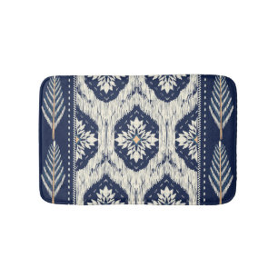 Ikat Bloemen Paisley Patroon Badmat