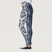 Ikat Bloemen Paisley Patroon Leggings (Links)