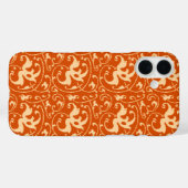 Ikat Bloemendamask - Mandarin Oranje Case-Mate iPhone Case (Achterkant (horizontaal))