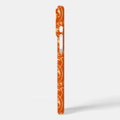 Ikat Bloemendamask - Mandarin Oranje Case-Mate iPhone Case (Achterkant / Links)