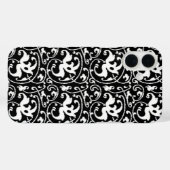 Ikat Bloemendamasker - Zwart en Wit Case-Mate iPhone Case (Achterkant (horizontaal))