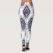 Ikat Boho Aztec Textiel Motief Leggings (Achterkant)