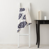 Ikat Boho Aztec Textiel Motief Sherpa Deken (In situ)