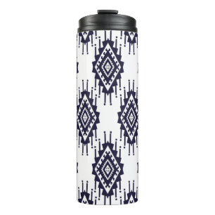 Ikat Boho Aztec Textiel Motief Thermosbeker