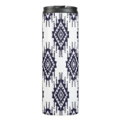 Ikat Boho Aztec Textiel Motief Thermosbeker (Achterkant)
