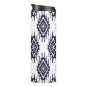 Ikat Boho Aztec Textiel Motief Thermosbeker (Geroteerd rechts)