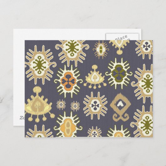 ikat briefkaart (Voorkant / Achterkant)