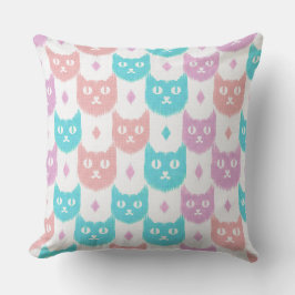 Ikat cat pastel pattern kussen