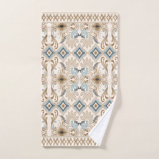 Ikat Chevron Paisley Bad Handdoek (Handdoek)