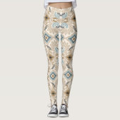 Ikat Chevron Paisley Leggings (Voorkant)