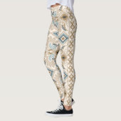 Ikat Chevron Paisley Leggings (Links)