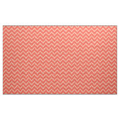 Ikat Chevron Pattern - Coral oranje en perzik Stof (Yard (91,4 cm))