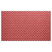 Ikat Chevron Pattern - Deep Red en White Stof (Yard (91,4 cm))