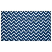 Ikat Chevron Pattern - marineblauw en wit Stof (Fat Quarter)
