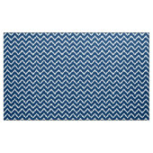 Ikat Chevron Pattern - marineblauw en wit Stof (Yard (91,4 cm))