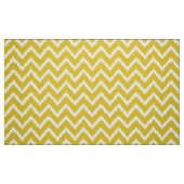 Ikat Chevron Pattern - Mosterdgeel en wit Stof (Fat Quarter)