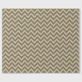 Ikat Chevron Pattern - Taupe tan en beige Cadeaupapier (Vlak)