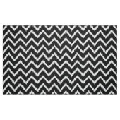 Ikat Chevron Pattern - Zwart-wit Stof (Fat Quarter)