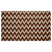 Ikat Chevron Stripes - Chocolate Brown & Beige Stof (Fat Quarter)