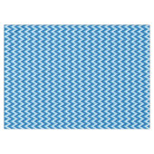 Ikat Chevron Stripes - Cobalt, Sky Blue en White Tafelkleed (Voorkant (Horizontaal))