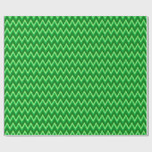 Ikat Chevron Stripes - Pine en Lime Green Cadeaupapier (Vlak)