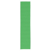 Ikat Chevron Stripes - Pine en Lime Green Korte Tafelloper (Voorkant)