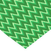 Ikat Chevron Stripes - Pine en Lime Green Korte Tafelloper (Hoek)