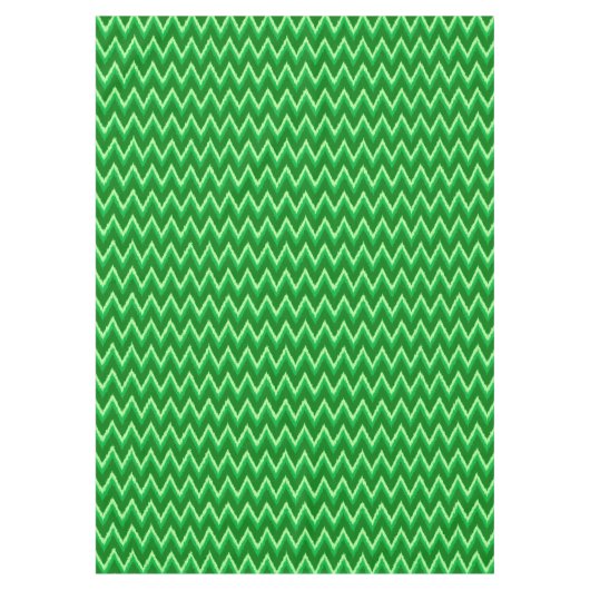 Ikat Chevron Stripes - Pine en Lime Green Tafelkleed (Voorkant)
