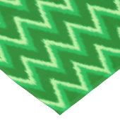 Ikat Chevron Stripes - Pine en Lime Green Tafelkleed (Gekanteld)