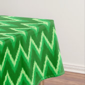 Ikat Chevron Stripes - Pine en Lime Green Tafelkleed (Voorbeeld)
