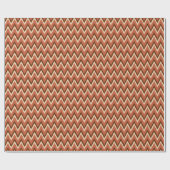 Ikat Chevron Stripes - Rust, bruin en beige Cadeaupapier (Vlak)