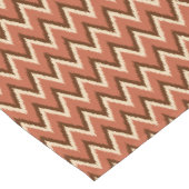 Ikat Chevron Stripes - Rust, bruin en beige Korte Tafelloper (Hoek)