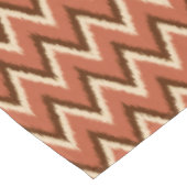 Ikat Chevron Stripes - Rust, bruin en beige Tafelkleed (Gekanteld)
