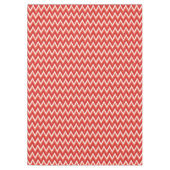 Ikat Chevron Stripes - Rust Oranje en wit Tafelkleed (Voorkant)