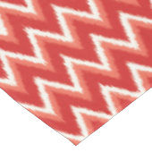 Ikat Chevron Stripes - Rust Oranje en wit Tafelkleed (Gekanteld)
