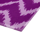 Ikat Chevrons - Amethyst paars en lichte orchidee Snijplank (Hoek)