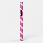 Ikat Chevrons - Diep fuchsia roze en wit Case-Mate iPhone Case (Achterkant/rechts)