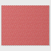 Ikat Chevrons - Diep rood en wit Cadeaupapier (Vlak)