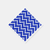 Ikat Chevrons - Kobaltblauw en wit Servetten (Hoek)