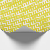 Ikat Chevrons - Mosterdgeel en wit Cadeaupapier (Hoek)