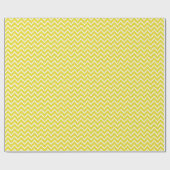 Ikat Chevrons - Mosterdgeel en wit Cadeaupapier (Vlak)